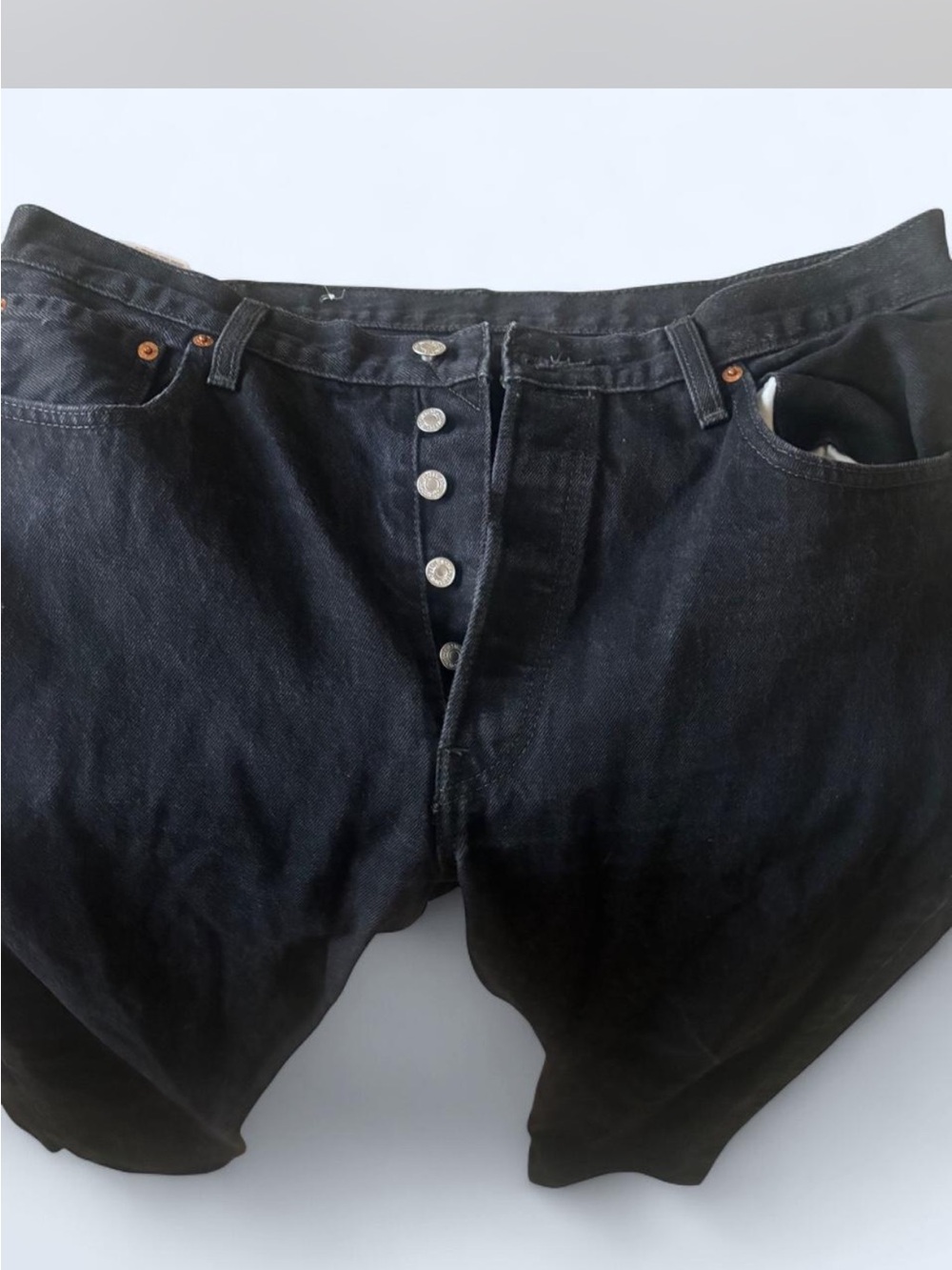 Men's Black 501 Levi Jeans